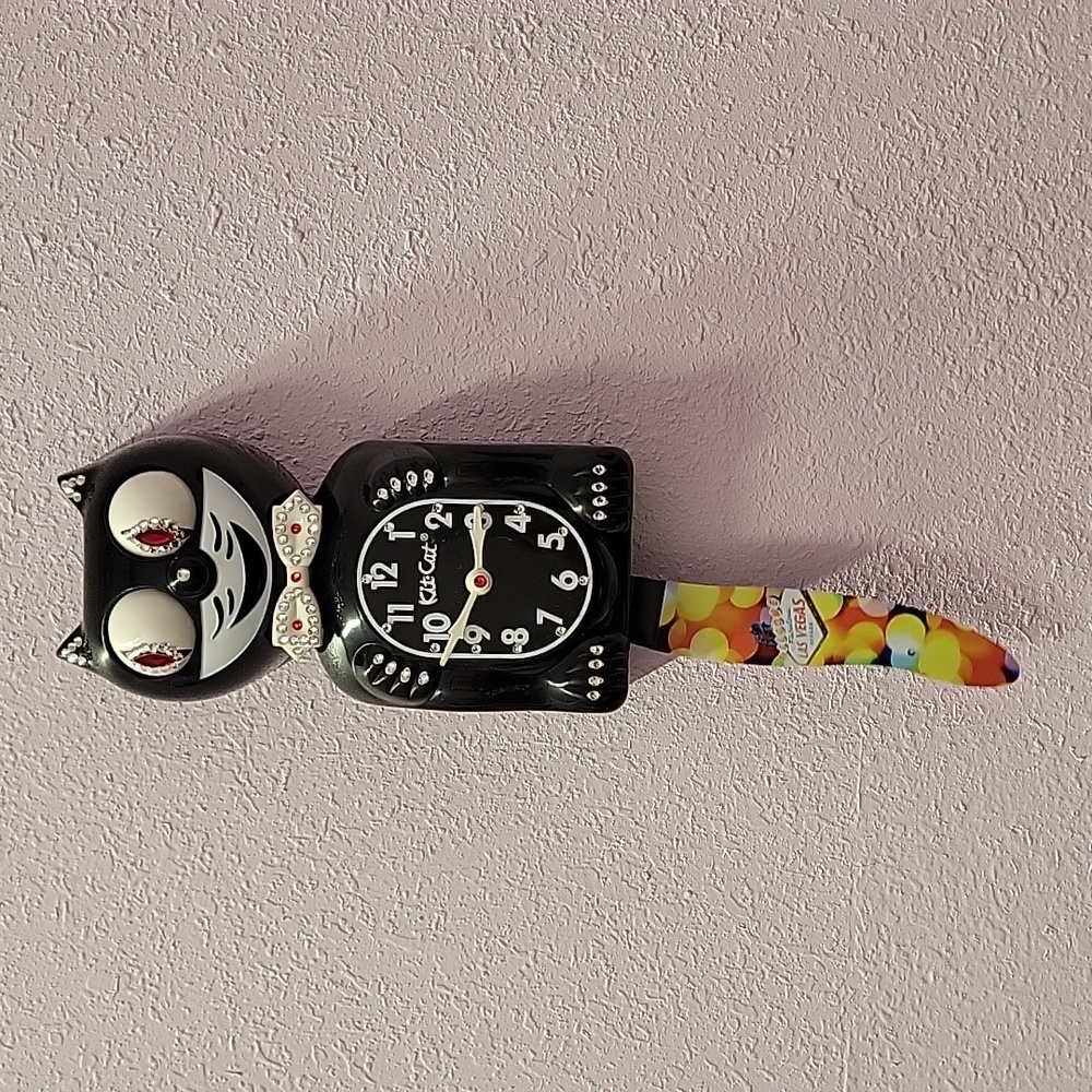 Jeweled Las Vegas Kit-Cat Klock RARE EXCLUSIVE Clock - Picture 4 of 7